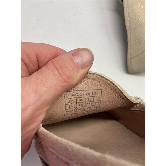 Vionic Waverly‎ Loafers Nubuck Brushed Leather Metallic gray Women’s 6.5 - Picture 9 of 9